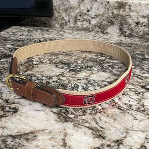 Carolina Gamecock Embroidered Belt Size 30 in Great Condition